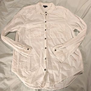 Topshop white chambray shirt US 10
